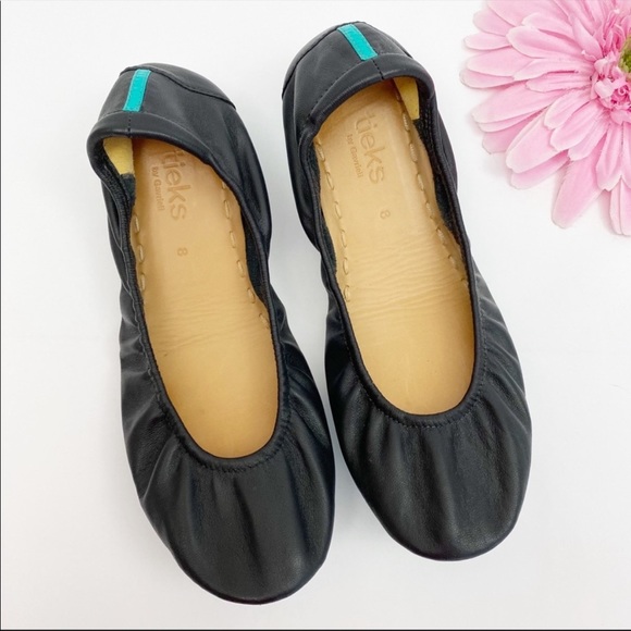 Tieks Shoes - Tieks Leather Ballet Flats: Matte Black Women’s 8